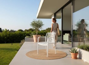 Garden Line ZÁHRADNÁ STOLIČKA 45,5 x 57 x 45 / 81 CM BIELA