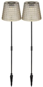 Globo 36635-2S - SADA 2x LED Solárne svietidlo SOLAR LED/0,06W/3V IP44 šedá