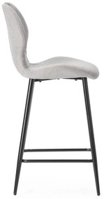 Béžové čalúnené barové stoličky v súprave 2 ks (výška sedadla 65 cm) Muli – Marckeric