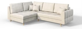 Krémovobiela rohová pohovka (ľavý roh) Ariella – Ropez