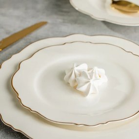 Dezertný tanier ELORIA biely 763670