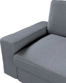 Poťah na sedačku Kivik 3-os., rozkladacia farba produktu sivá látka zapletaná