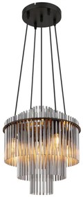 Globo 15698H2 - Luster na lanku GORLEY 5xE14/40W/230V čierna