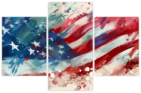 Obraz - Vlajka USA (90x60 cm)
