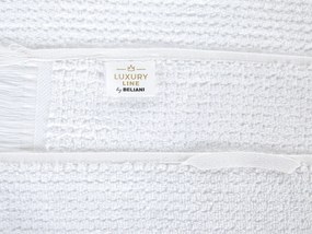 Sada 2 bavlnených froté uterákov biela ATIU Beliani