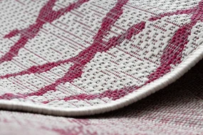 Koberec SISAL SION MREŽA 22129 ecru / fuksia