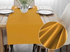 Biante Zamatový behúň na stôl Velvet Prémium SVP-037 Zlatisto oranžový 45x160 cm