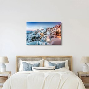 Obraz - Súmrak v Santorini (90x60 cm)