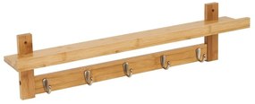 Bambusový nástenný vešiak s poličkou - Casa Selección