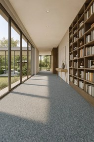 Spoltex, Metrážny koberec Rambo 37 šedý, záťažový, na mieru, šíře 4m, šedá, resine, chodba / predsieň