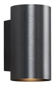 Moderná nástenná lampa tmavosivá okrúhla 2-svetlá GU10 50 mm - Sandy