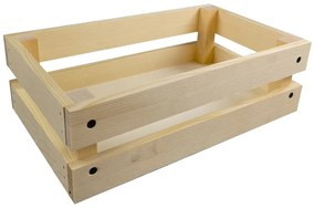 AMADEA Drevená skladacia bednička z masívneho dreva, 32x19x10 cm