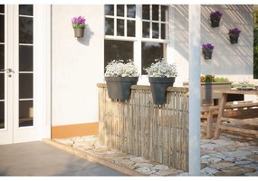 Závesný kvetináč na zábradlie z recyklovaného plastu 60 cm Capri – Artevasi