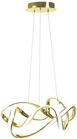 Toolight - LED stropné svietidlo APP821-CP + diaľkové ovládanie, zlatá, OSW-06882