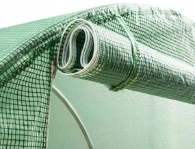 LEAN Záhradný fóliový skleník 4x2, 5x2m 10m² - zelený s rámom