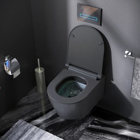 Závesné WC AM.PM X-Joy CXB1700MBSC bezokrajové, so sedadlom Microlift, čierne