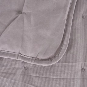 Sivý prešívaný pléd 230x280 cm – Ixia