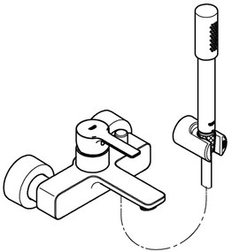 GROHE 33850001 - Vaňová batéria LINEARE DN 15 lesklý chróm