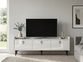 TV stolík PIENA 160 cm, biely