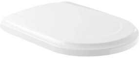 VILLEROY &amp; BOCH Hommage WC sedátko s poklopom (závesy z ušľachtilej ocele), s funkciou QuickRelease a Softclosing, biela alpská, 8809S1R1