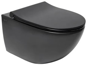 WC závesné SAT Infinitio vrátane dosky softclose, zadný odpad SATINF011RREXPBKM, 1 ks