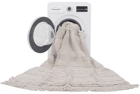 Svetlosivo-krémový prateľný ručne tkaný bavlnený koberec 140x200 cm Air Natural – Lorena Canals