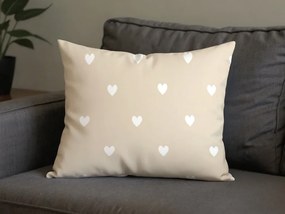 Polybavlnená obliečka na vankúš HEARTILO POLY 50x70 cm, béžová