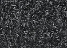 Koberce Breno Metrážny koberec REWIND 900 Flat 2266, šíře role 400 cm, čierna