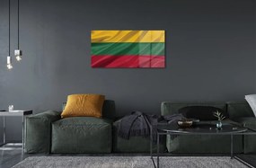 Sklenený obraz vlajka Litvy 100x50 cm