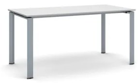 Rokovací stôl INFINITY so sivostriebornou podnožou 1600 x 800 x 750 mm, sivá