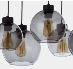 Luster na lanku CUBUS 6xE27/60W/230V čierna