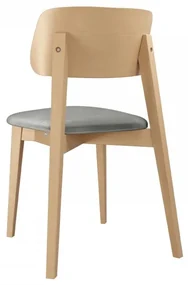 Čalúnená jedálenská stolička KT63/C, Dostupné poťahy: Magic Velvet 2205, Farby: buk