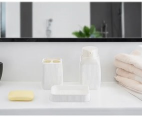 Kúpeľňový set CRYSTAL 5 ks biela