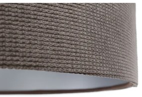 Luster na lanku TWIST 1xE27/60W/230V hnedá/strieborná