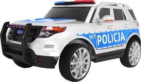 Ramiz Detské policajné SUV na batérie na diaľkové ovládanie + sirény + svetlá + megafón