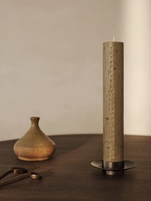 Ferm Living Mosadzný svietnik Block Black