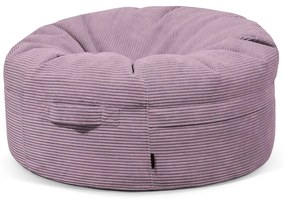 Fialový menčestrový sedací vak Roll 105 – SLOWDOWN