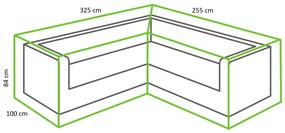 Ochranná plachta na sedaciu súpravu L-form 325x255