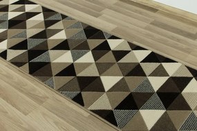 Behúň Luna 503430/97911- trojuholníky hnedý