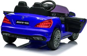 LEAN CARS Autobatérie Mercedes SL65 S Modrý lakovaný LCD displej