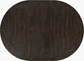 Jedálenský rozkladací stôl Avola 122/167 cm z masívu hnedý/biely