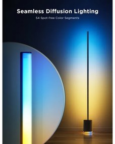 Govee - LED Stojacia lampa s reproduktorom Pro RGBICWW Wi-Fi + DO
