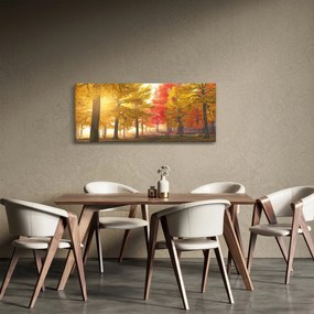Obraz jesenných stromov (120x50 cm)