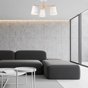 Prisadený luster ELLIE 3xE27/60W/230V biela