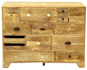Komoda Manu 115x90x45 indický masív mango