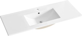 Comad Nábytkové keramické umývadlo UM-CFP LAVA 120 DP, 121x46 cm, biela lesklá