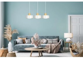 Luster na lanku TORIN 3xE27/15W/230V biela