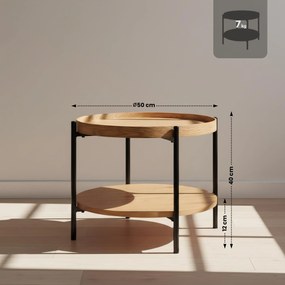 Konferenčný stolík Corbitan 50 cm - natura