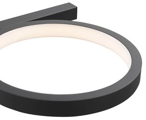 Moderné závesné svietidlo čierne vrátane LED 3-stupňového stmievateľného 3-svetla - Vivé