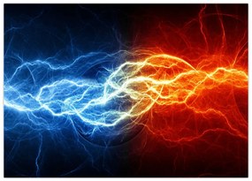 Sklenený obraz elektrického napätia (70x50 cm)